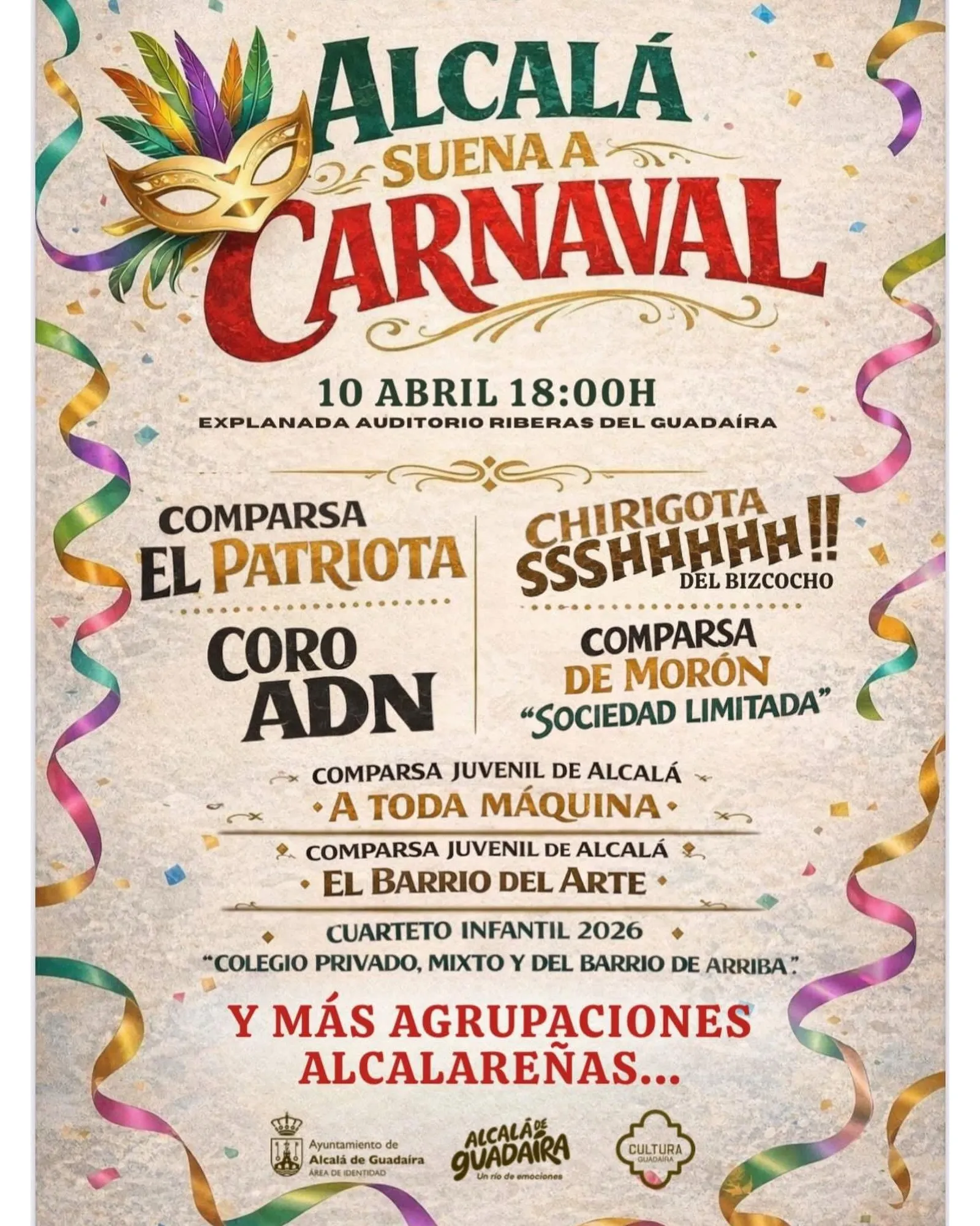 Cartel de Alcalá suena a Carnaval