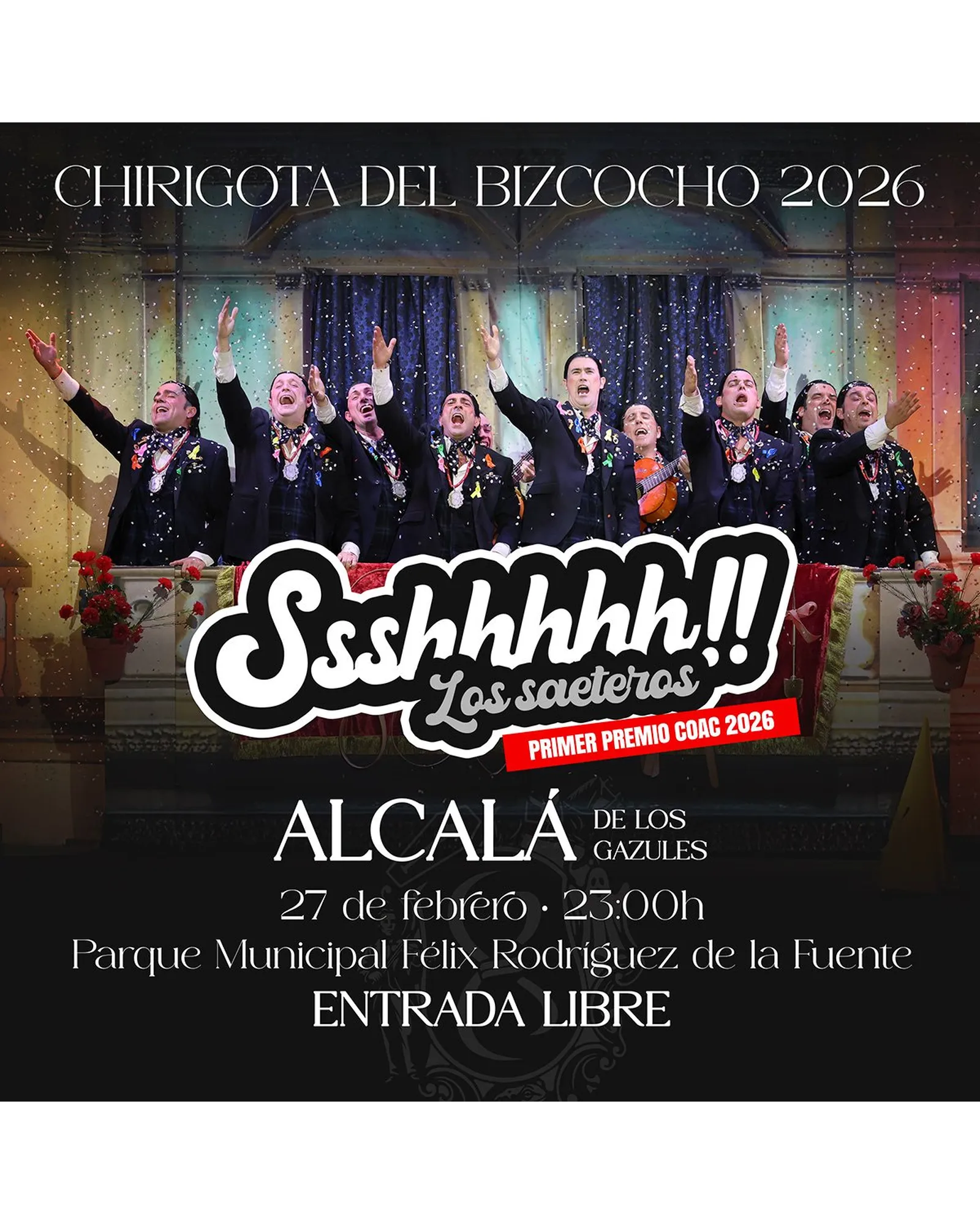 Cartel de «Ssshhhhh!!» en Alcalá de los Gazules (Cádiz)