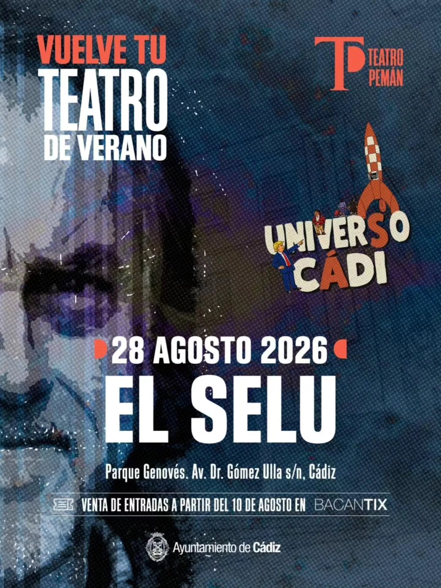 Cartel de "Universo Cádi" en Cádiz