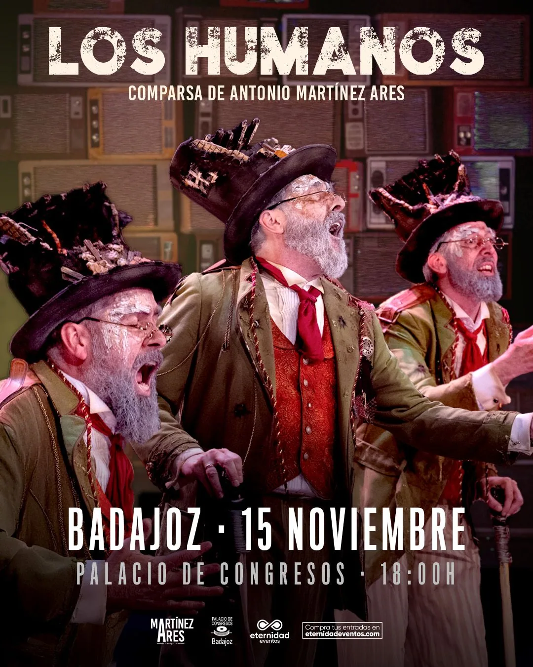 Cartel de "Los Humanos" en Badajoz