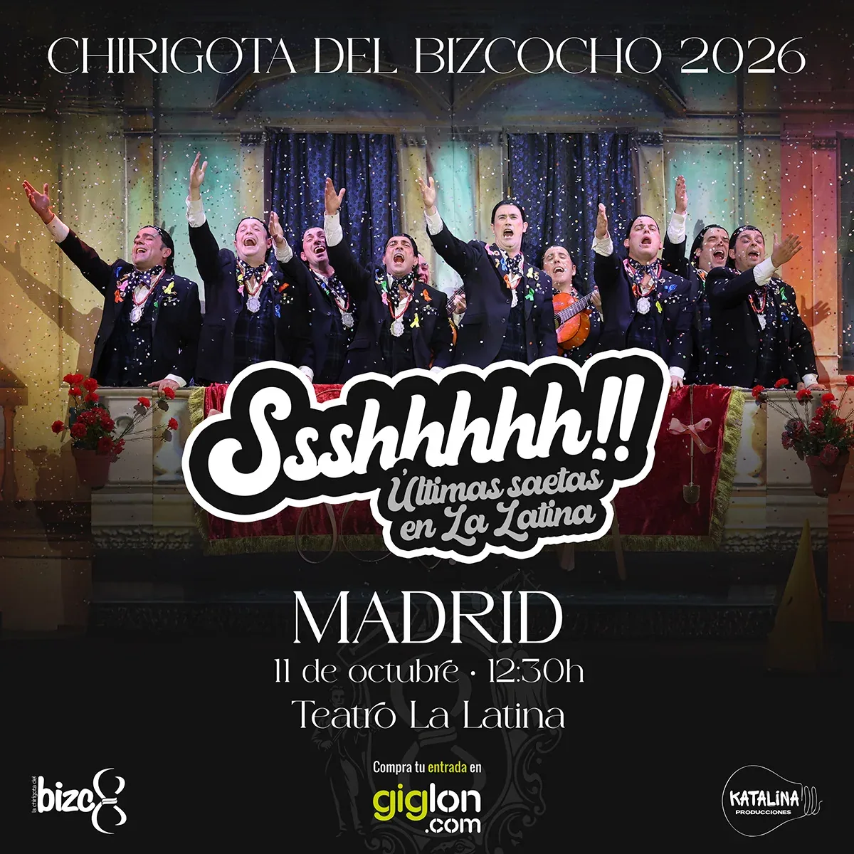 Cartel de «Ssshhhhh!!» en Madrid (Últimas Saetas en La Latina)