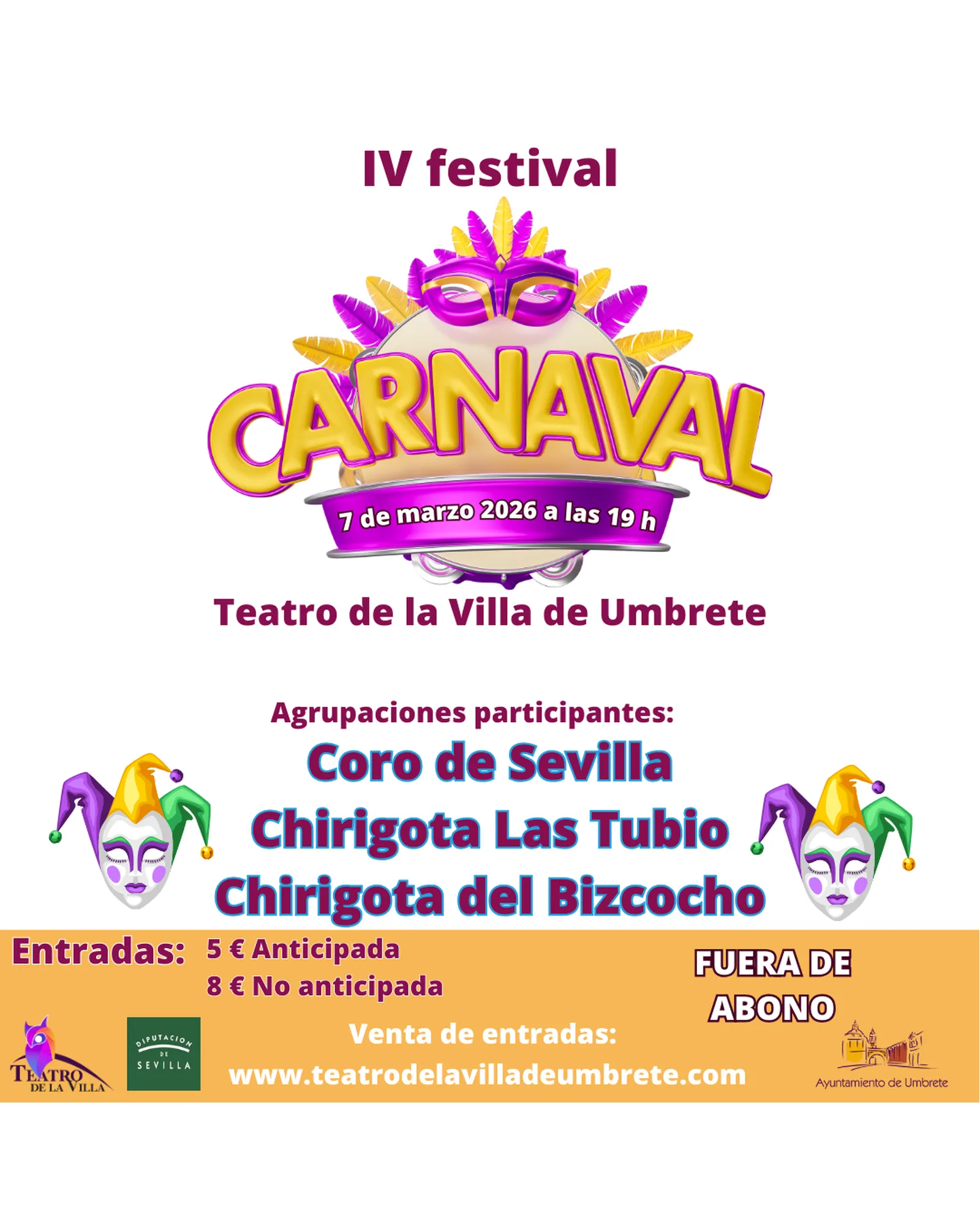 Cartel de IV Festival de Carnaval (Umbrete)