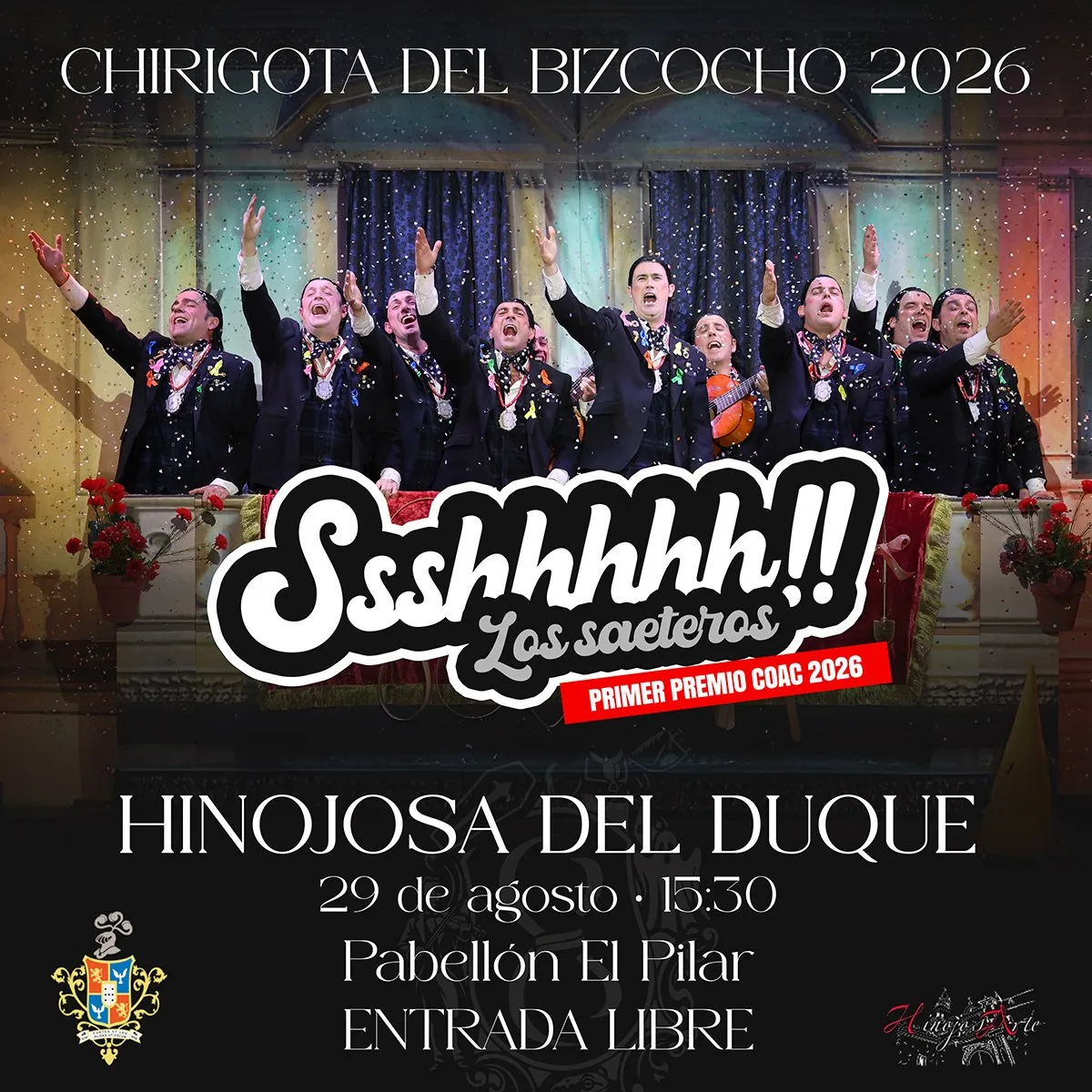 Cartel de «Ssshhhhh!!» en Hinojosa del Duque (Córdoba)