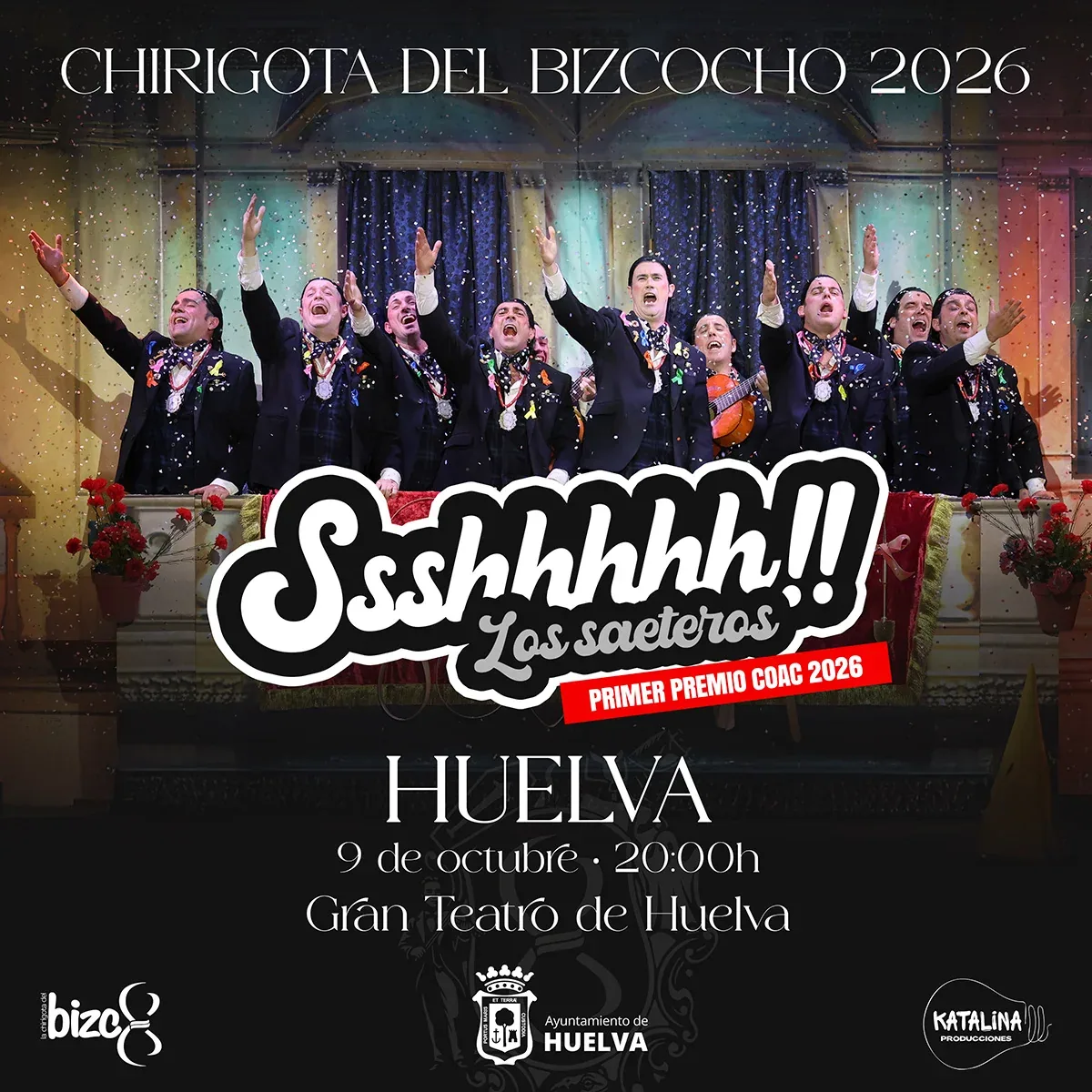 Cartel de «Ssshhhhh!!» en Huelva