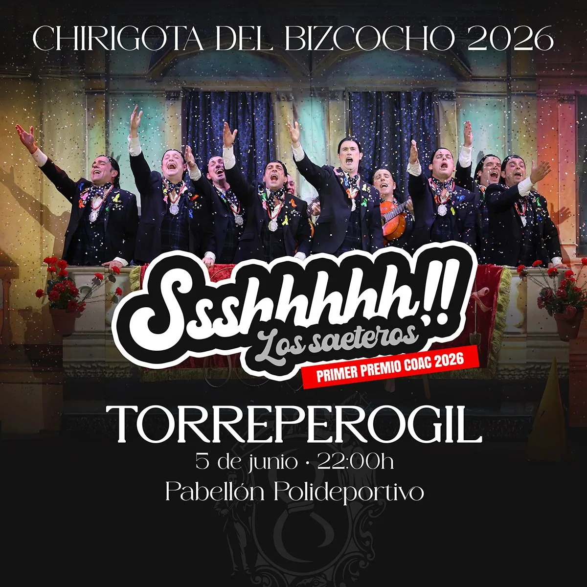 Cartel de «Ssshhhhh!!» en Torreperogil (Jaén)