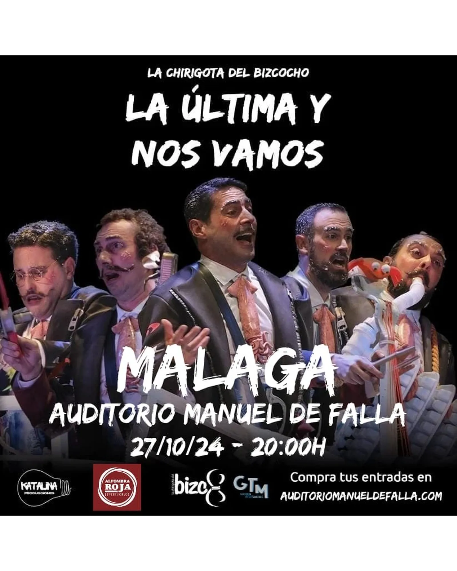 Cartel de «La última y nos vamos» en Málaga