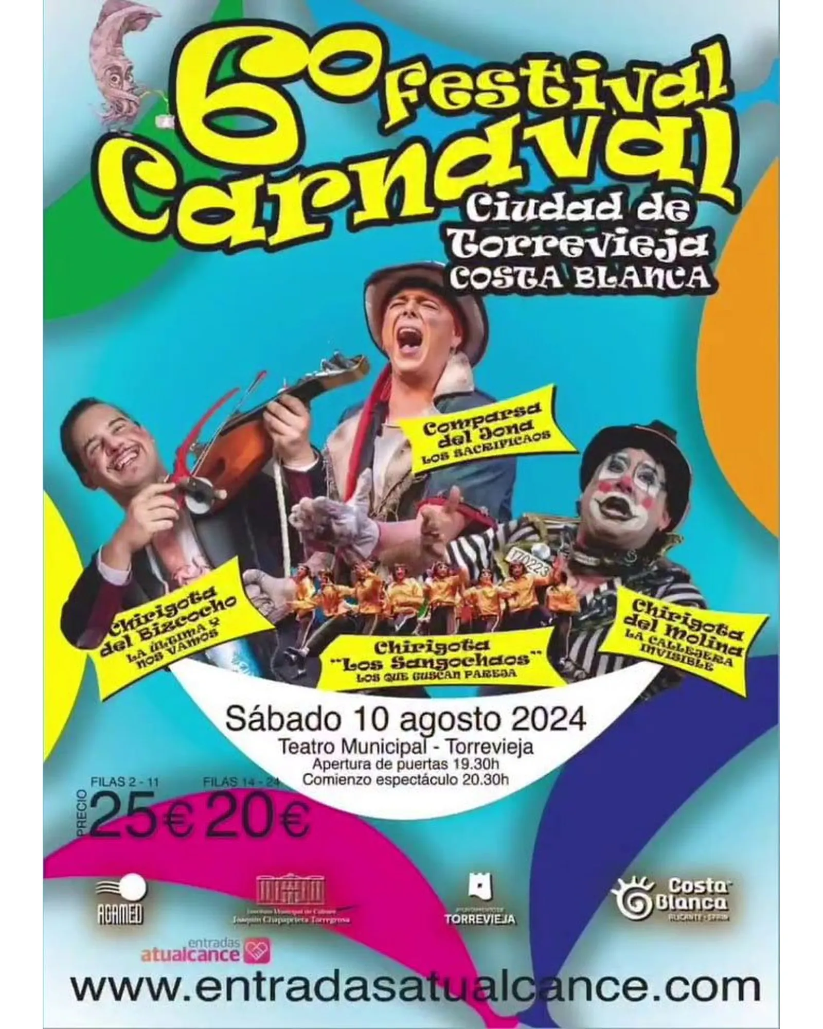 Cartel de 6º Festival de Carnaval – Ciudad de Torrevieja Costablanca