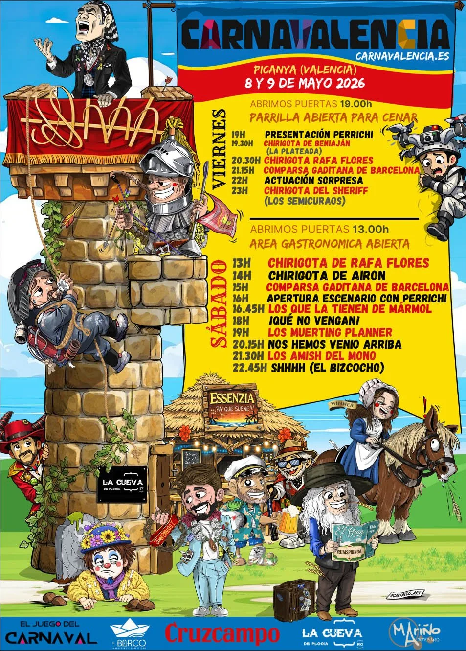 Cartel de Carnavalencia «El Juego del Carnaval»