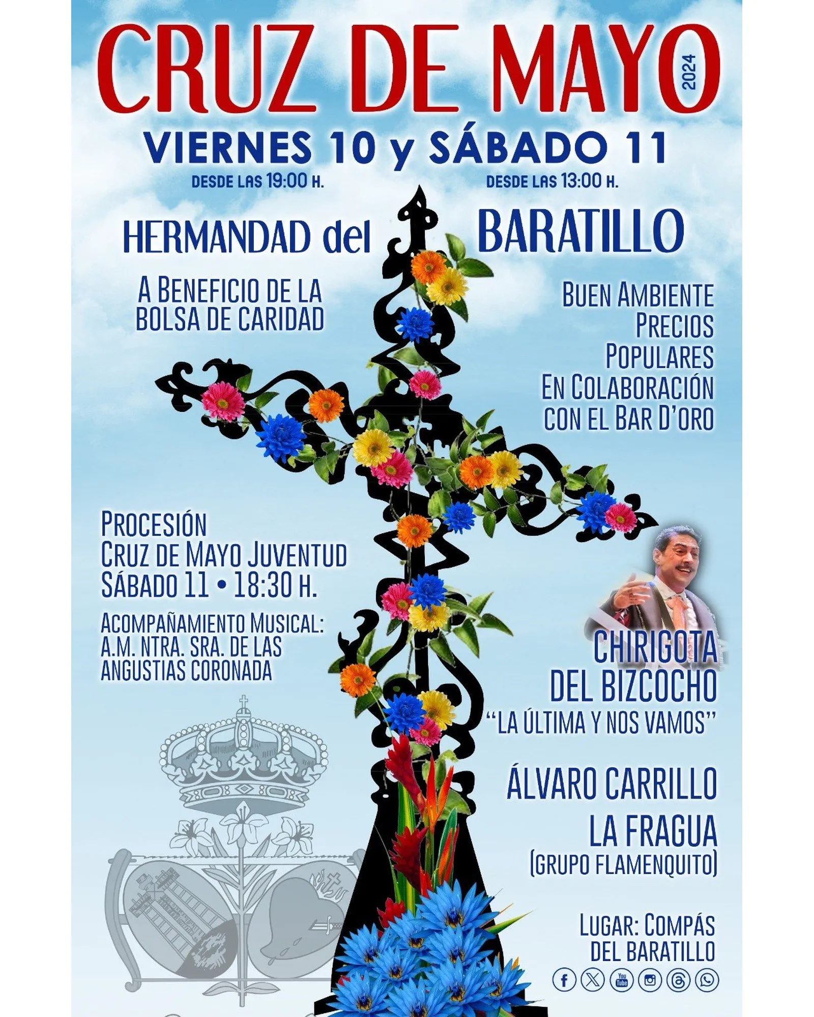 Cartel de Cruz de Mayo 2024 – Hermandad del Baratillo