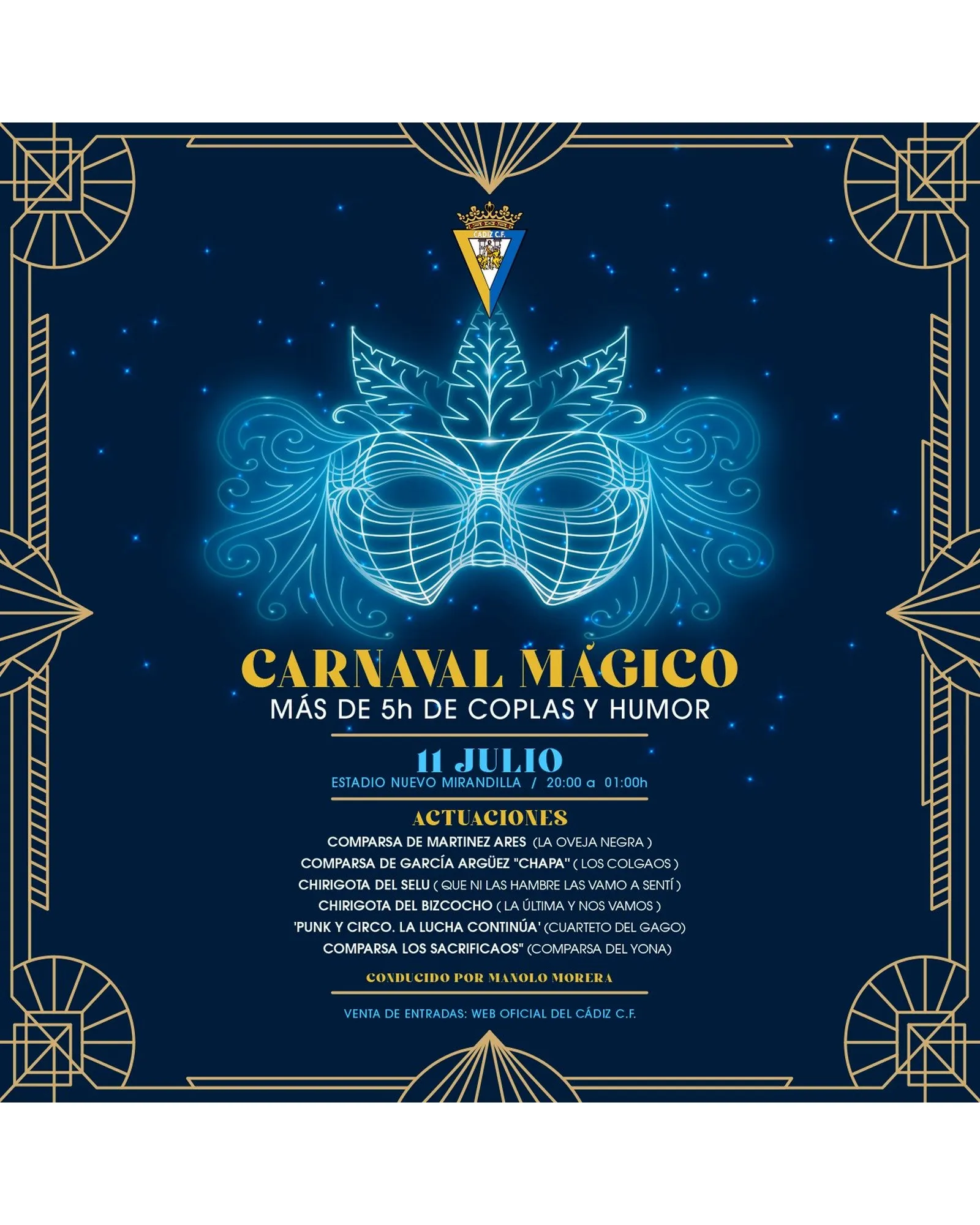 Cartel de Carnaval Mágico en Cádiz