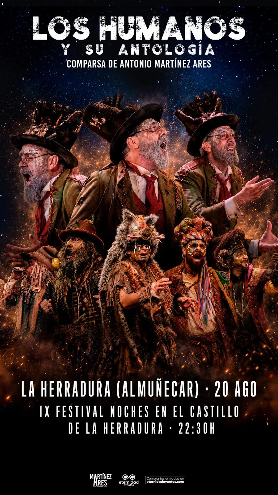 Cartel de "Los Humanos" en La Herradura (Almuñécar)