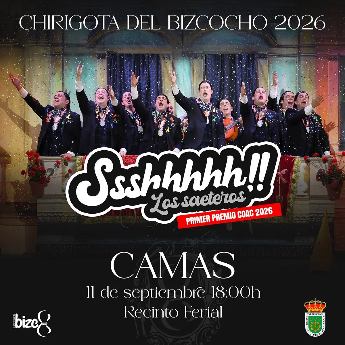 Cartel de «Ssshhhhh!!» en Camas (Sevilla)