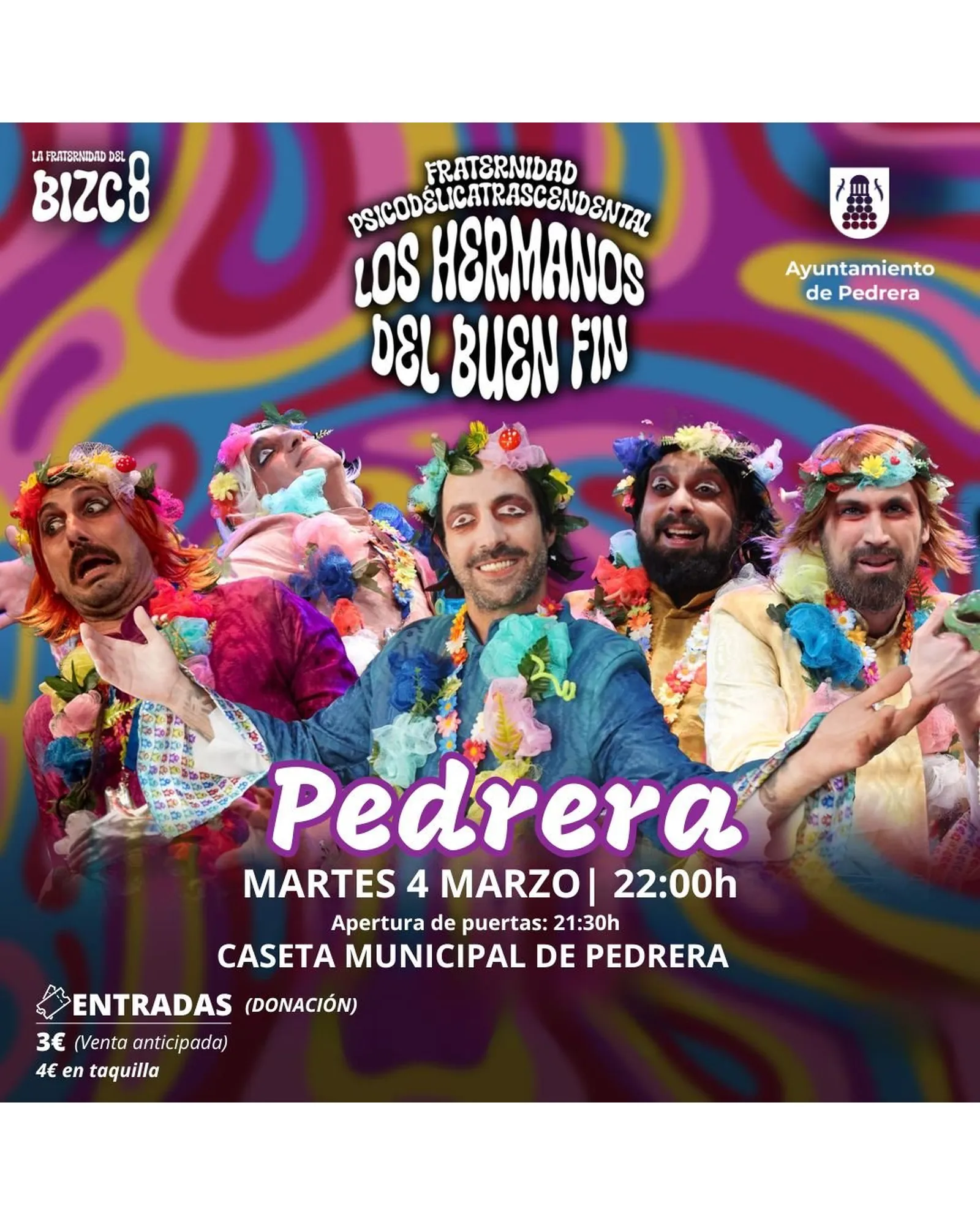 Cartel de «Los Hermanos del Buen Fin» en Pedrera